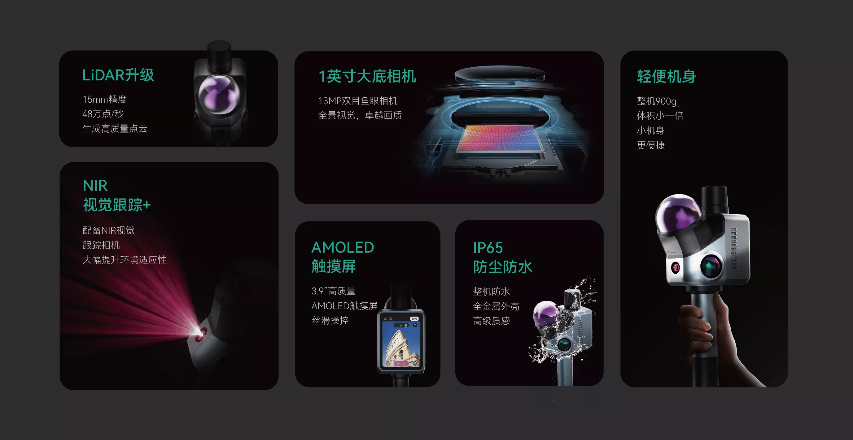手持大空间三维激光扫描仪RayZoom-G200