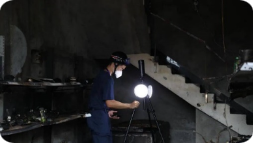 交通事故场景三维激光扫描重建